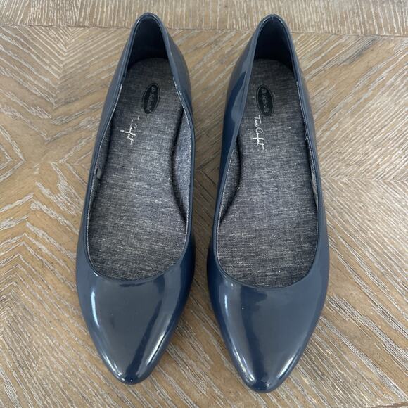 Womens Dr. Scholls True Comfort Slip On Solid Navy Blue Ballet Flats Size 8 - Picture 2 of 9